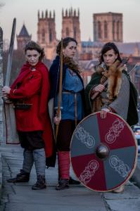 Shield maidens arrive in York for the 2019 JORVIK Viking Festival