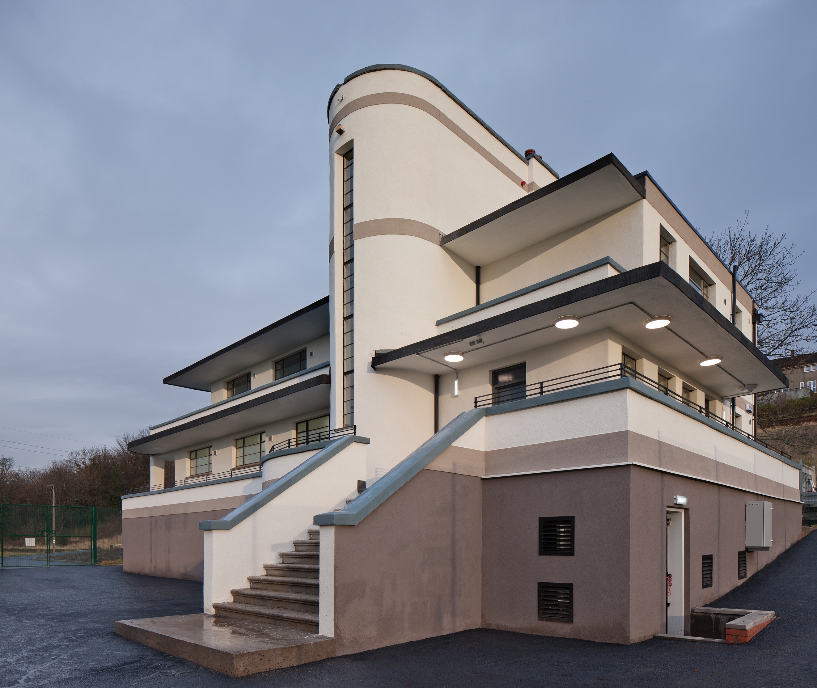 A picture containing sky, outdoor, building, houseDescription automatically generated