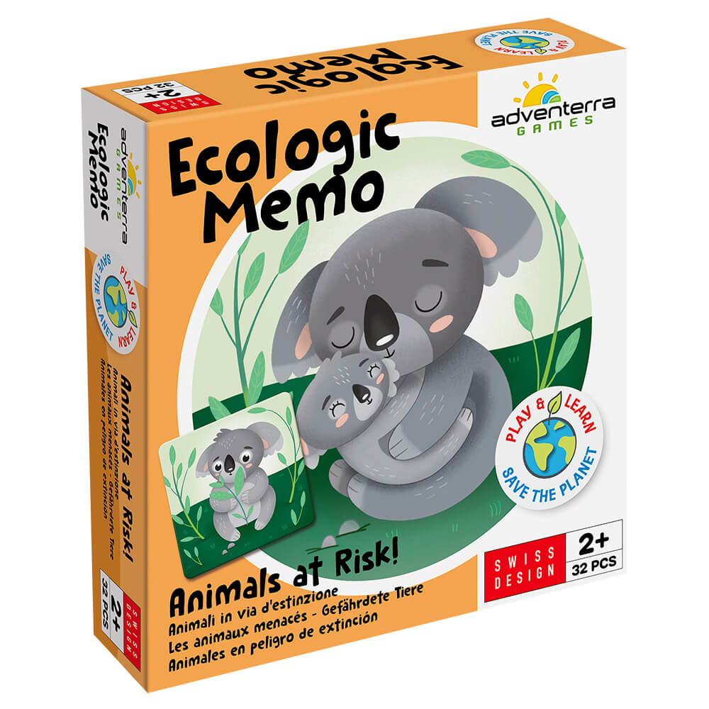 A box with a picture of a koala bear and its babyDescription automatically generated