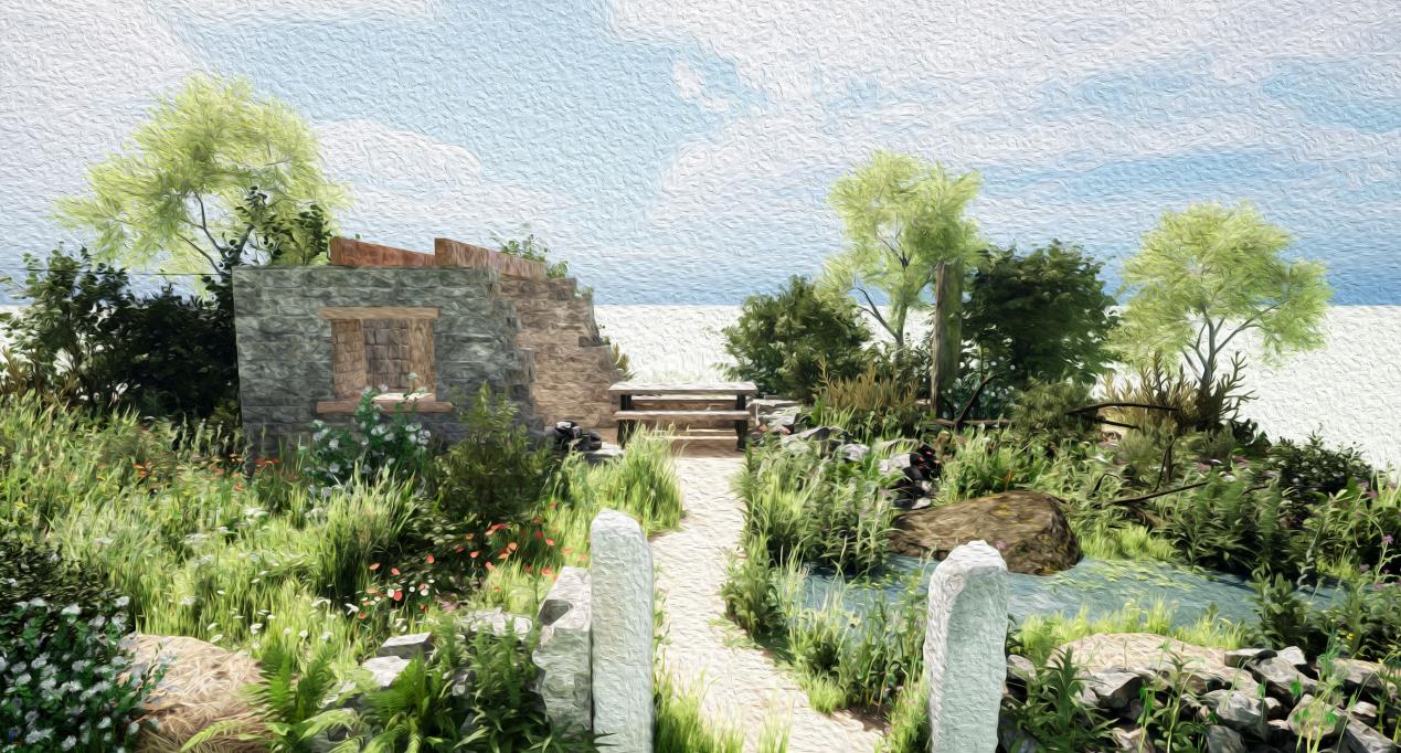 Lifted by Birds at RHS Malvern (render)