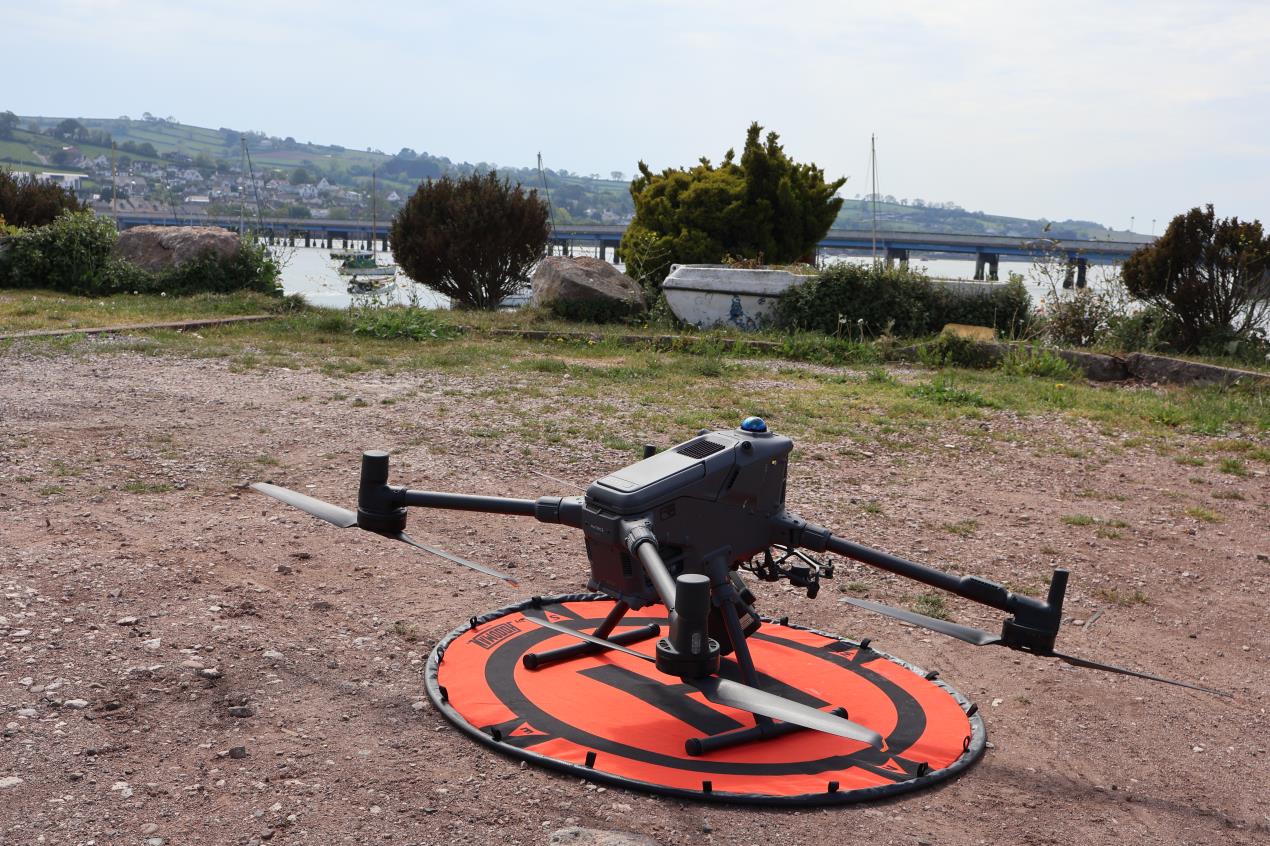 drone on ground
