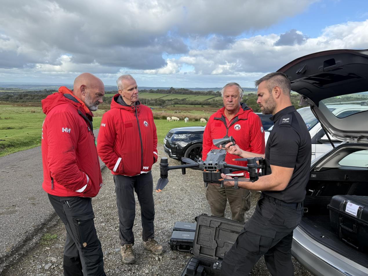 Chris holding drone