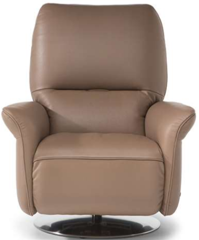 A brown leather recliner chairAI-generated content may be incorrect.