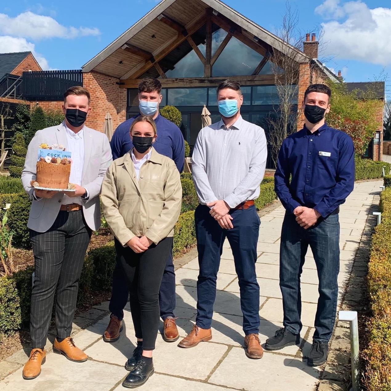 Berkeley Inns staff at the Cock Inn in Mugginton