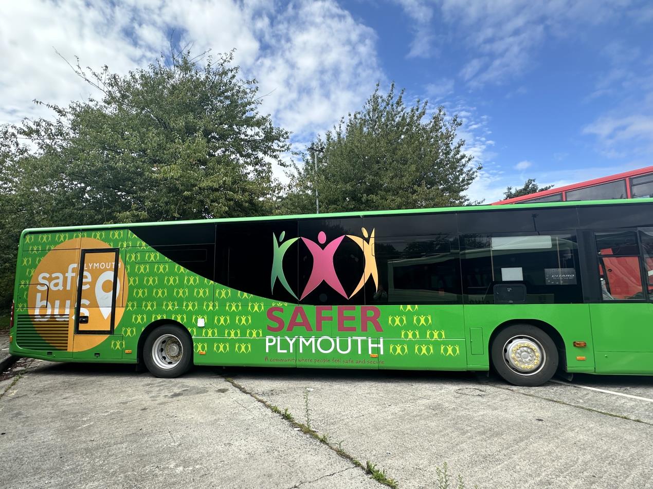 green safe bus