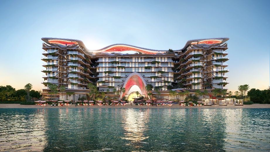 A building with a pool of waterAI-generated content may be incorrect.