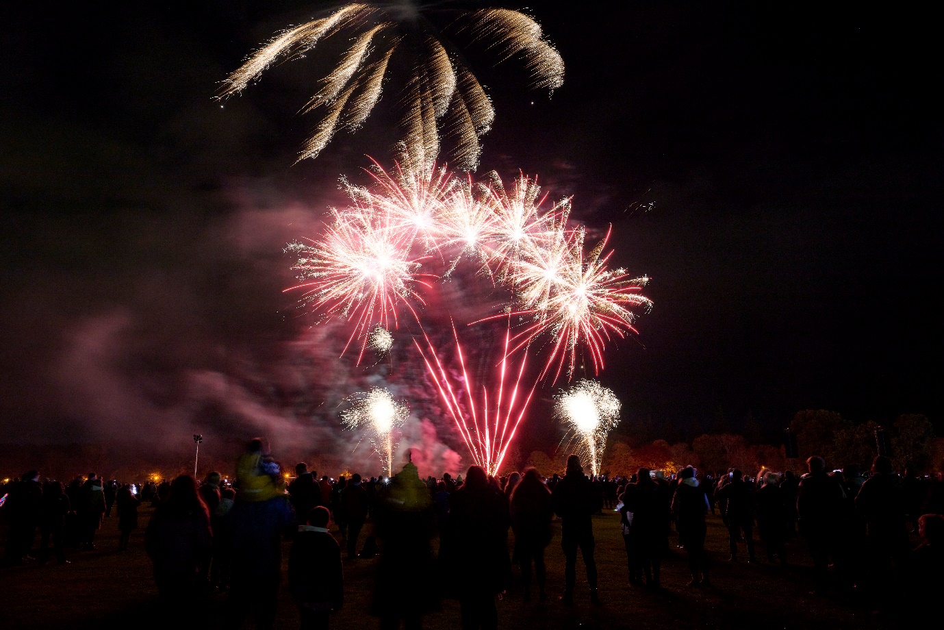 Inverness crowd watching 2023 fireworks