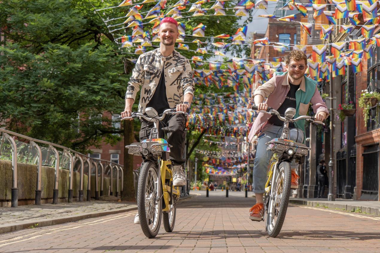 Starling bikes have been wrapped to mark the Pride Bank Holiday weekend