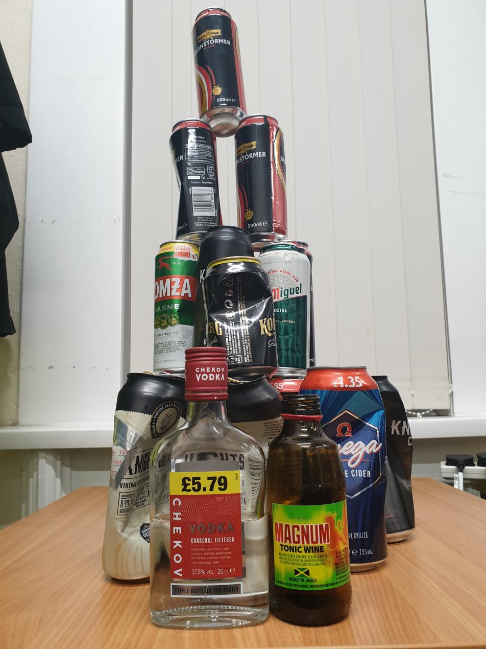 Alcohol seized in Gloucester