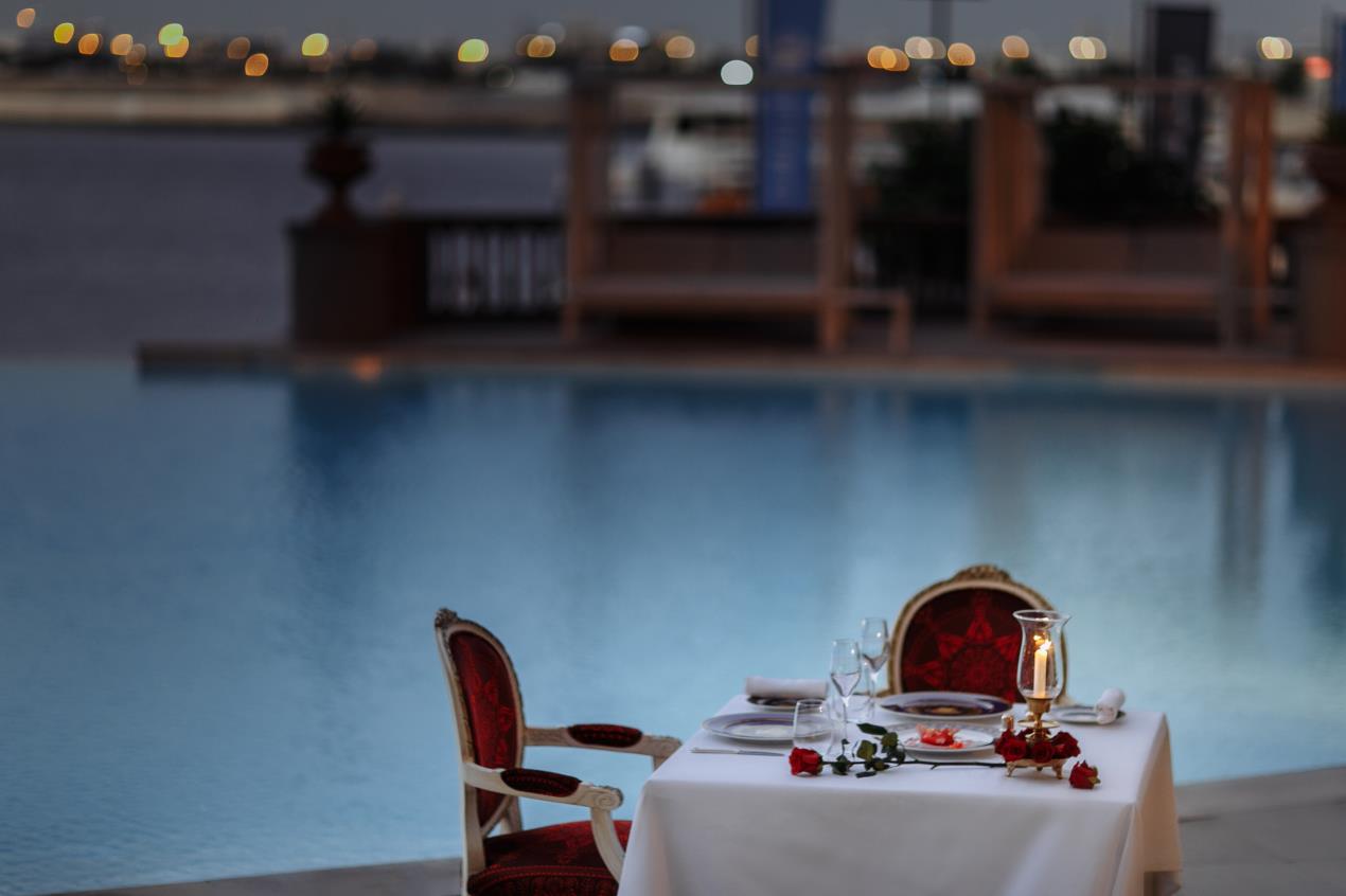 Valentine's evening shot, central pool (1)