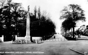 Walking the wartime App: Doncaster War Memorial Then