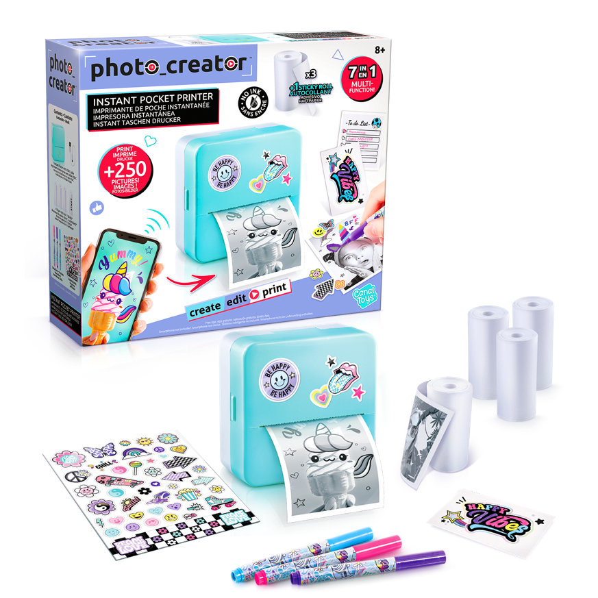 A box with a machine and markersDescription automatically generated with medium confidence