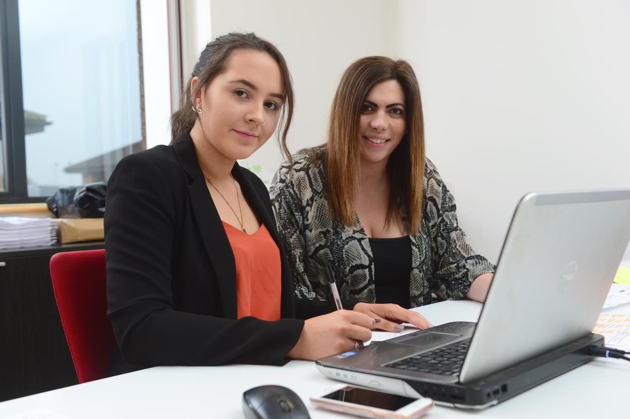 Jess Monk and Chloe Jackson office and finance manager at JPL
