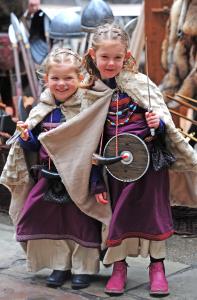 Children enjoy the fun at JORVIK VIking Festival
