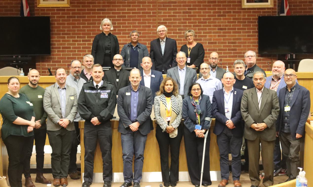 Council chamber meeting delegates