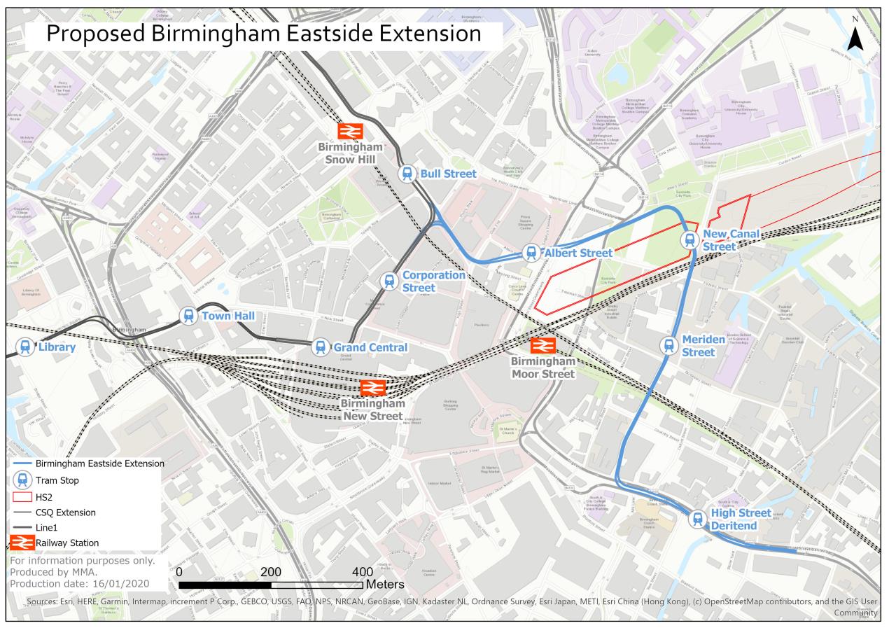 Eastside Metro map