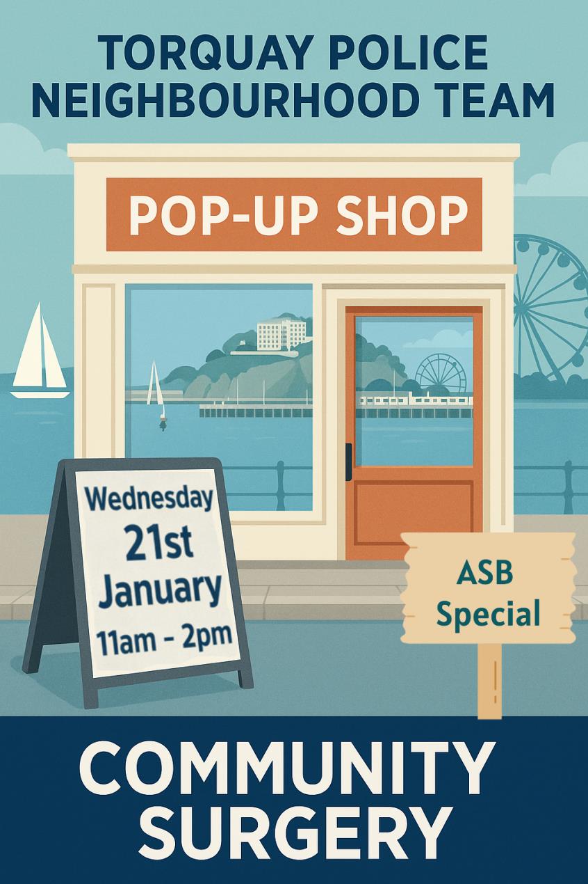 ASB pop up Torquay 21 Jan 2026
