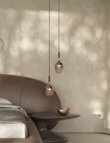 Natuzzi editorial - ROSÈ suspension lamp