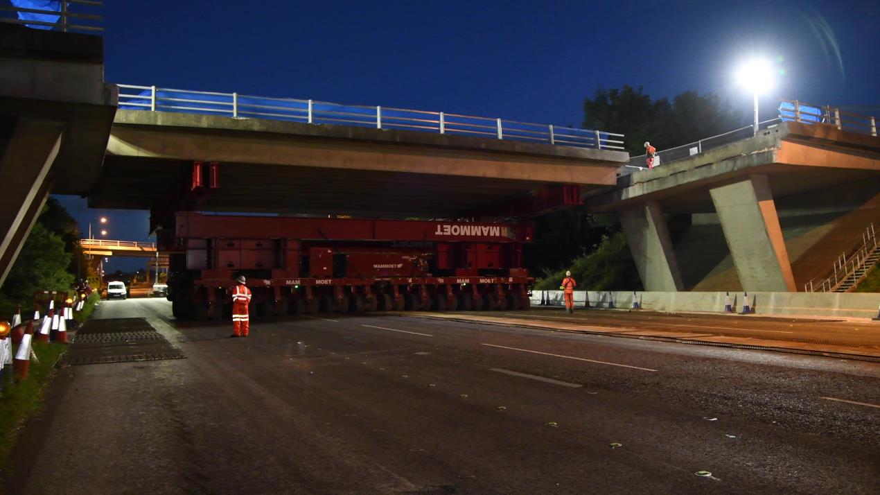 M53 bridge removal 1