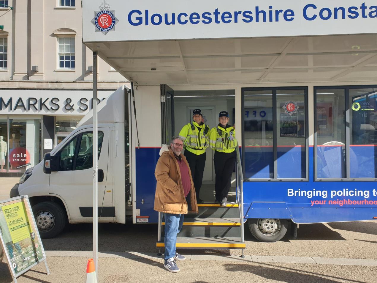 PCSOs on the Community Engagement Vehicle