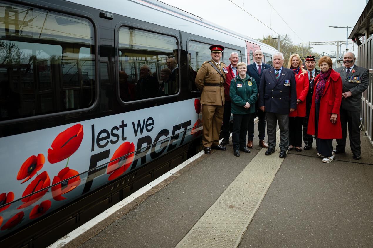 Greater Anglia launches second “Lest we forget” Poppy Train livery ...