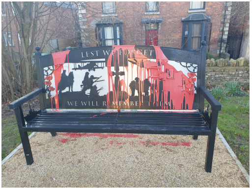 WW2 Memorial bench