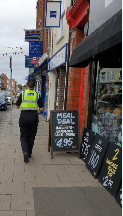 Patrol in Tewkesbury