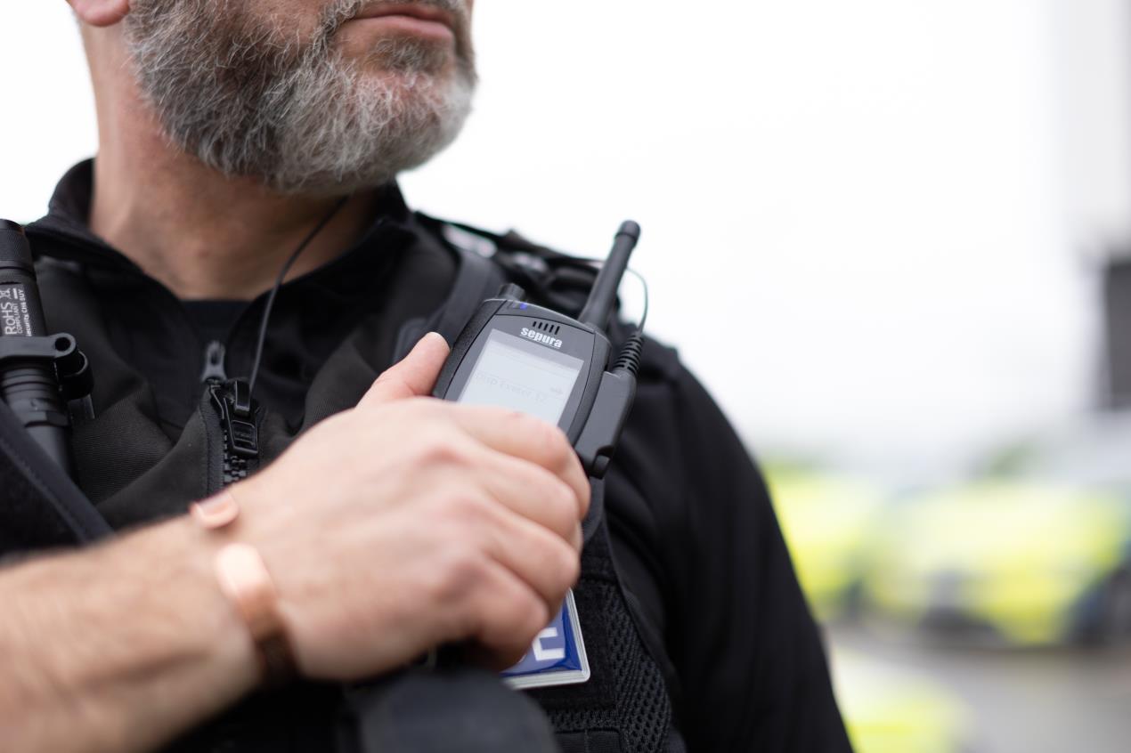 officer with radio