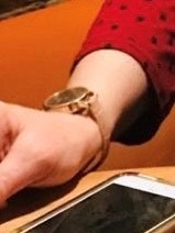 Rose gold watch