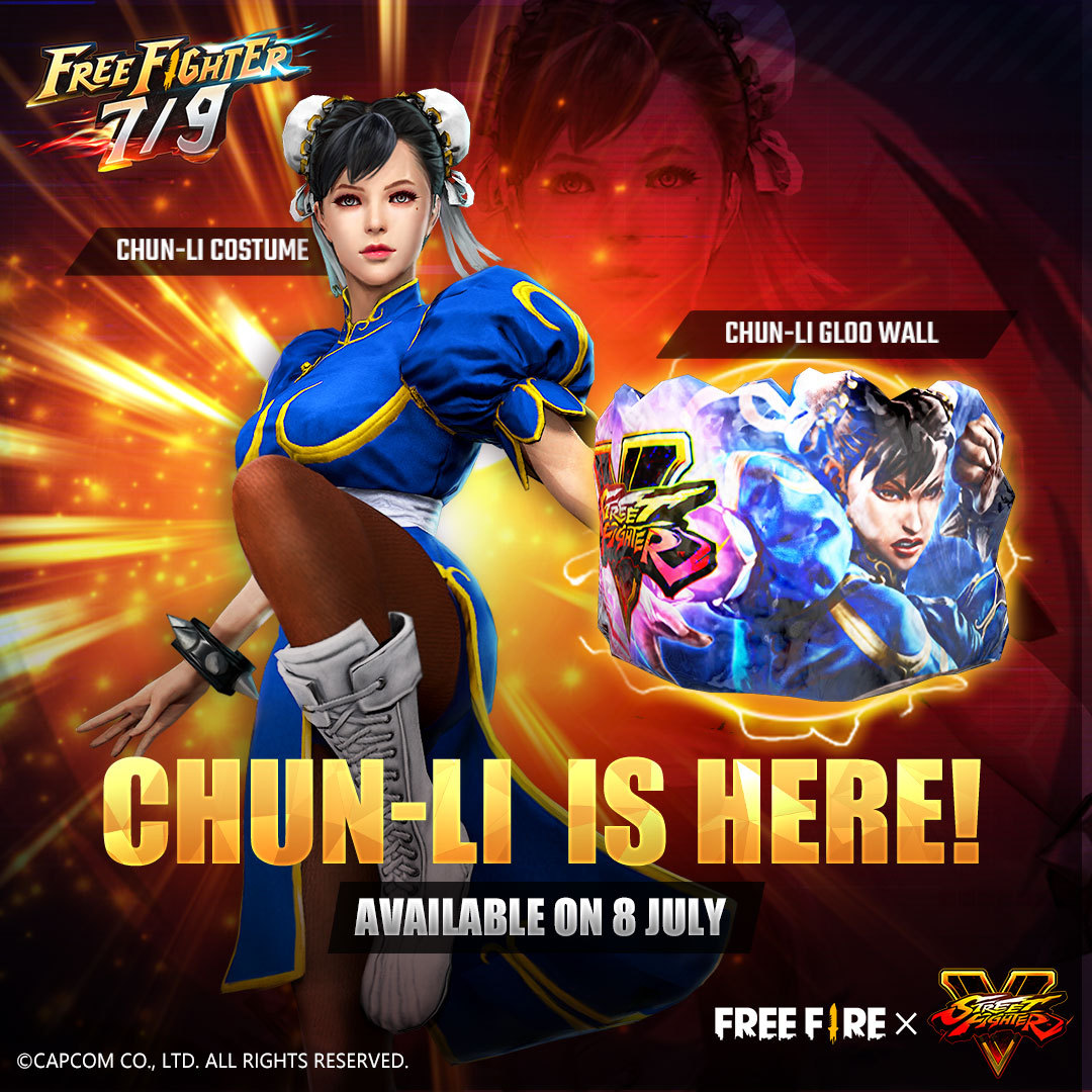 Free Fighter: Street Fighter V chega ao Free Fire