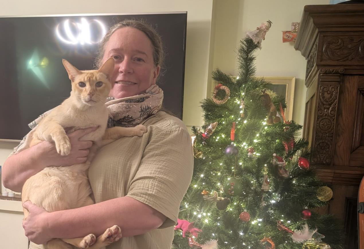 Cllr Rehorst-Smith with pet cat