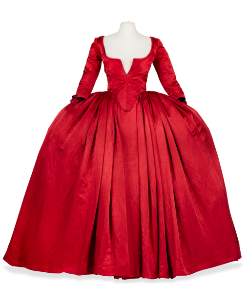 A red dress on a mannequinAI-generated content may be incorrect.