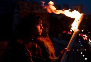 Shield maidens arrive in York for the 2019 JORVIK Viking Festival