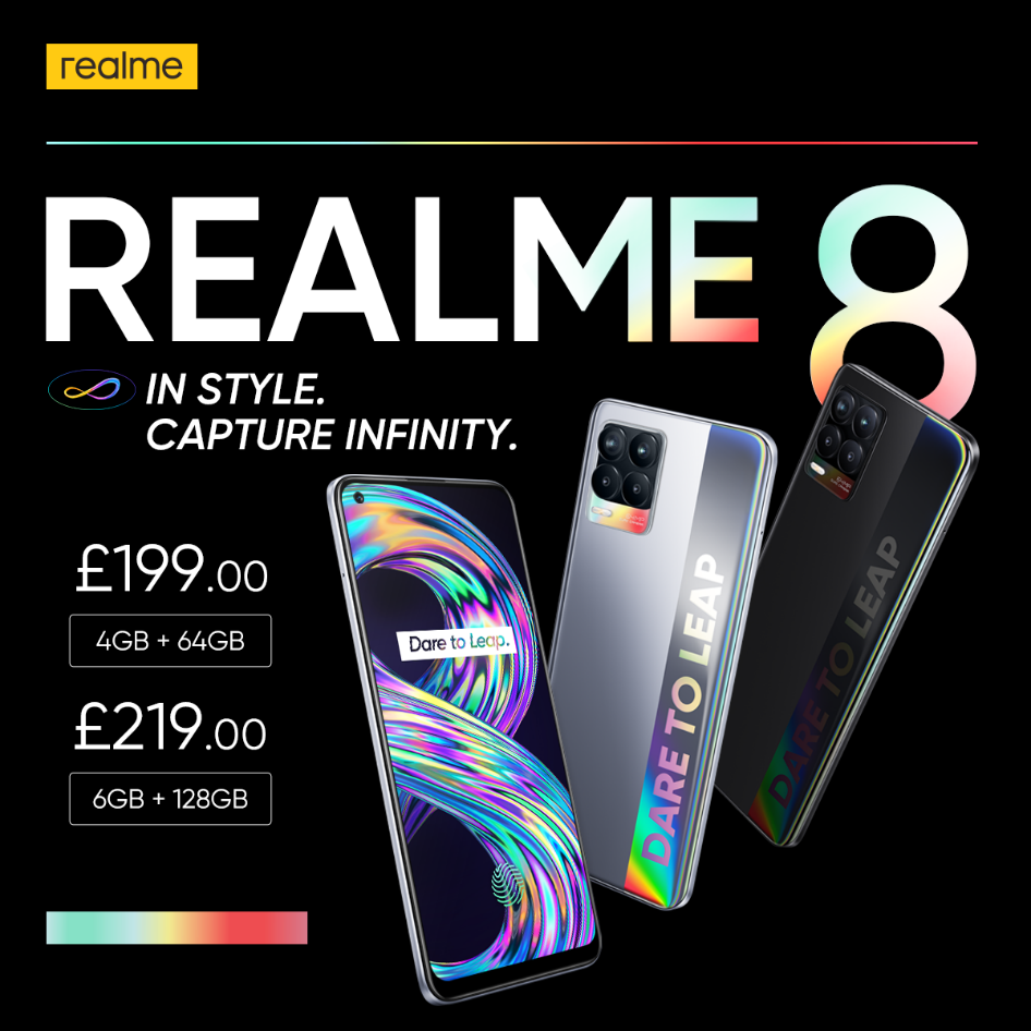 a721f41c 774a 4ec2 adf8 c5e31b592e1c - Realme 8 5G priced from £179 in UK – Realme 8 for £199 - Available from 20th of May