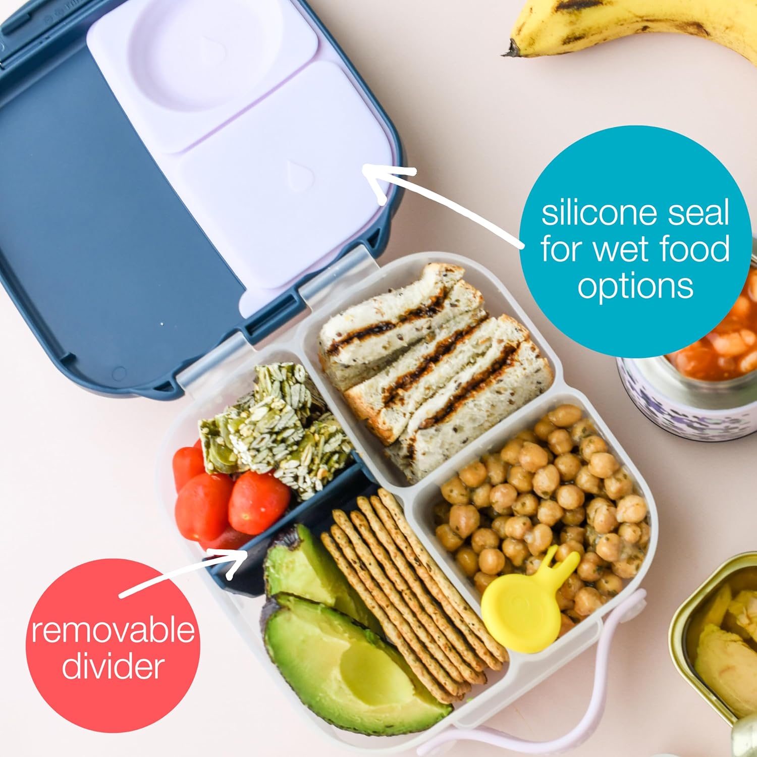 A lunch box with food in itAI-generated content may be incorrect.