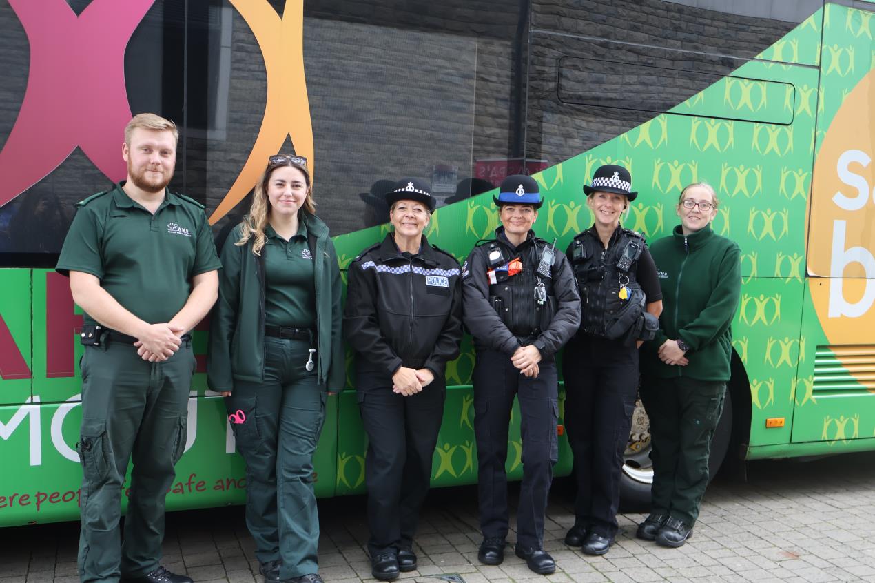group shot - safe bus