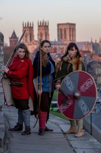 Shield maidens arrive in York for the 2019 JORVIK Viking Festival