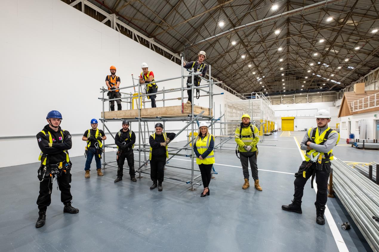 100 students benefit from new Swansea scaffolding centre