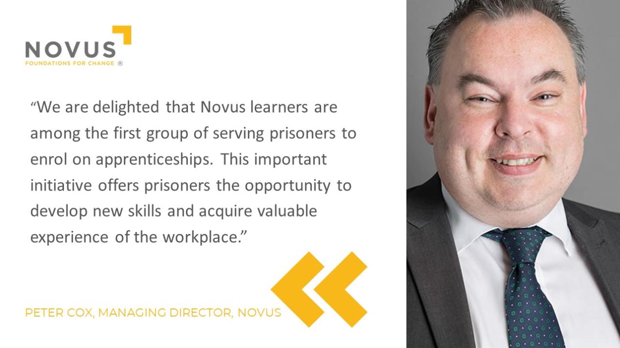 Novus Prisoner Apprenticeships Peter Cox