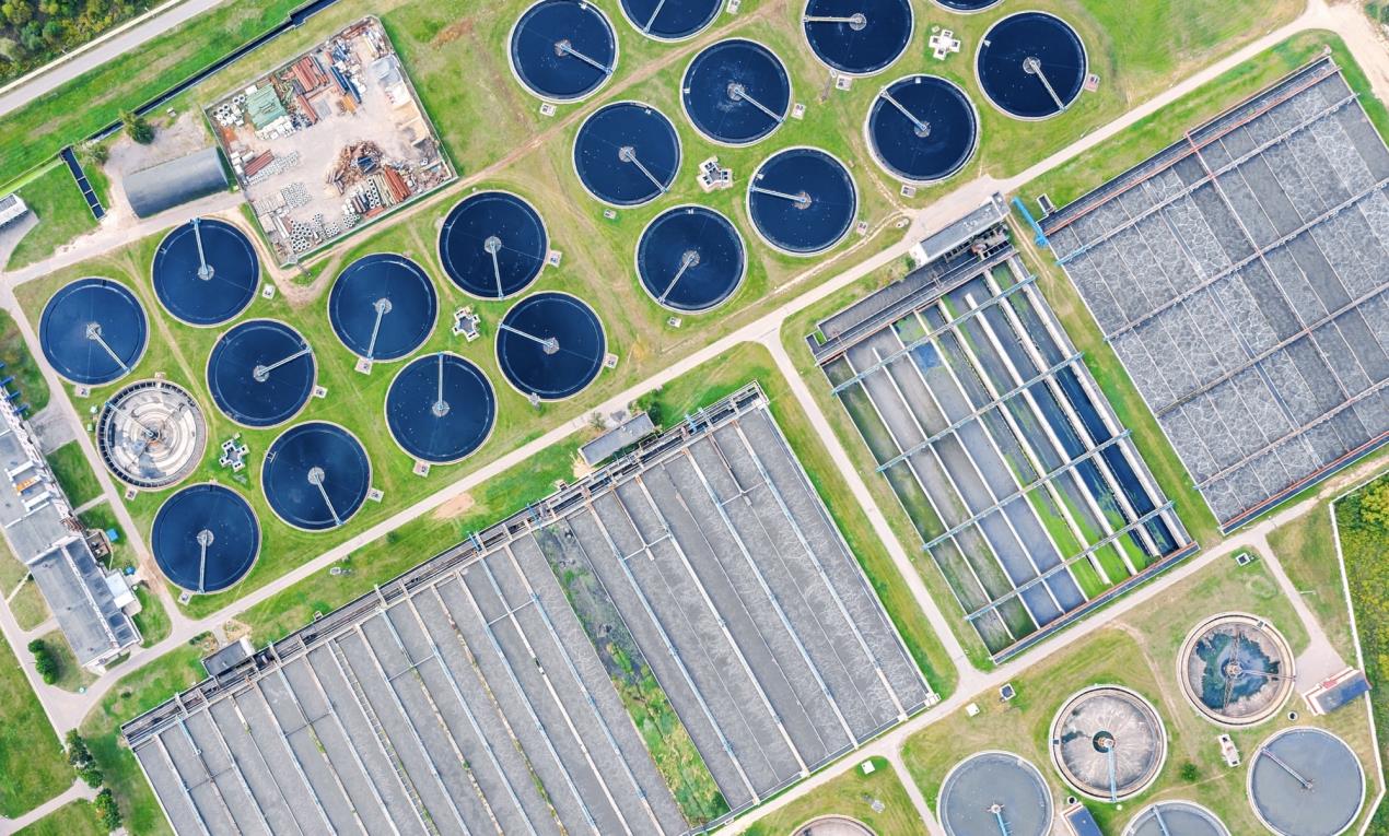 ABB Release on Wastewater Requirements - Wastewater treatment plant_aerial view