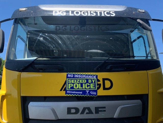 Seized lorry