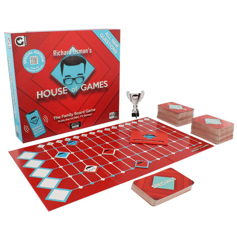 A board game with a box and a game figureDescription automatically generated