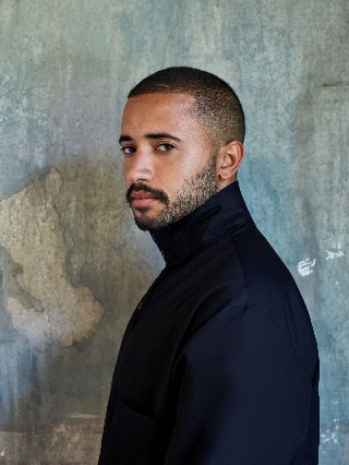 A person in a black shirt