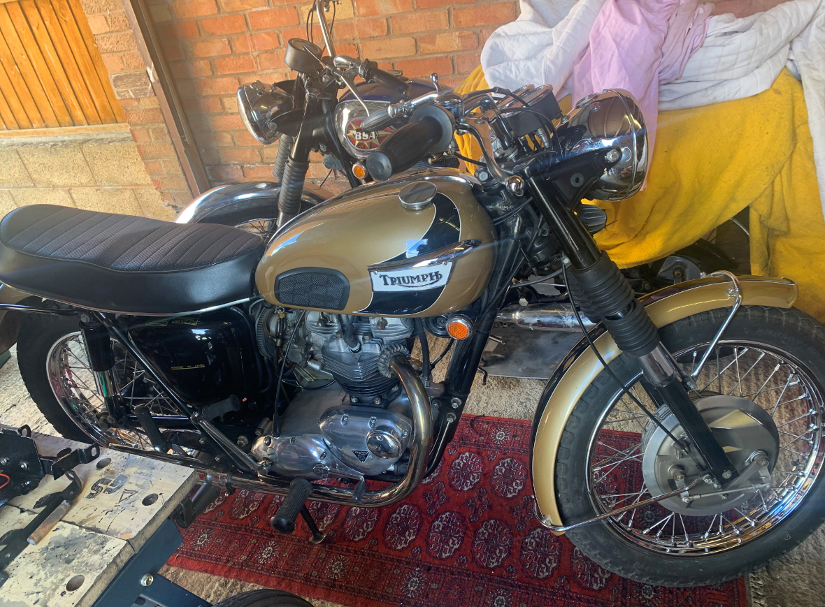 Triumph motorobike