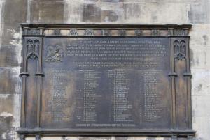 Battle of the Somme Memorial Doncaster Minster c Sue Adam