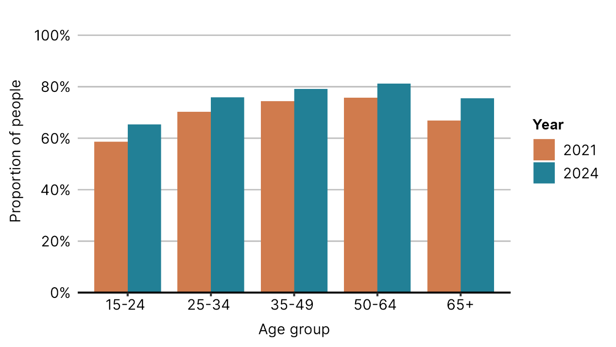 A graph of age groupsAI-generated content may be incorrect.