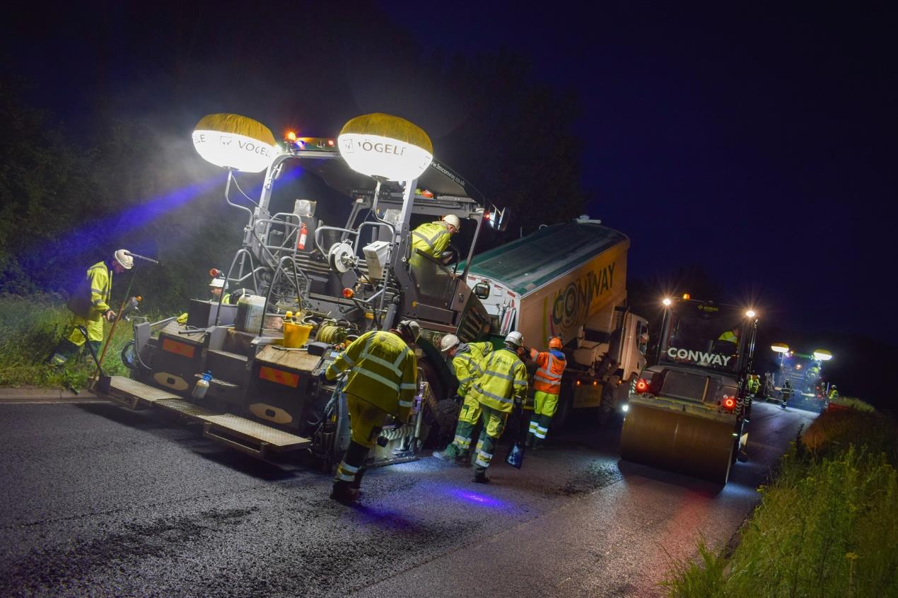 File picture_resurfacing work on the A24 at Washington