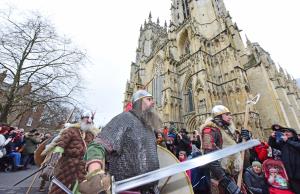 The March to Coppergate takes Vikings past York Minster and through the city centre
