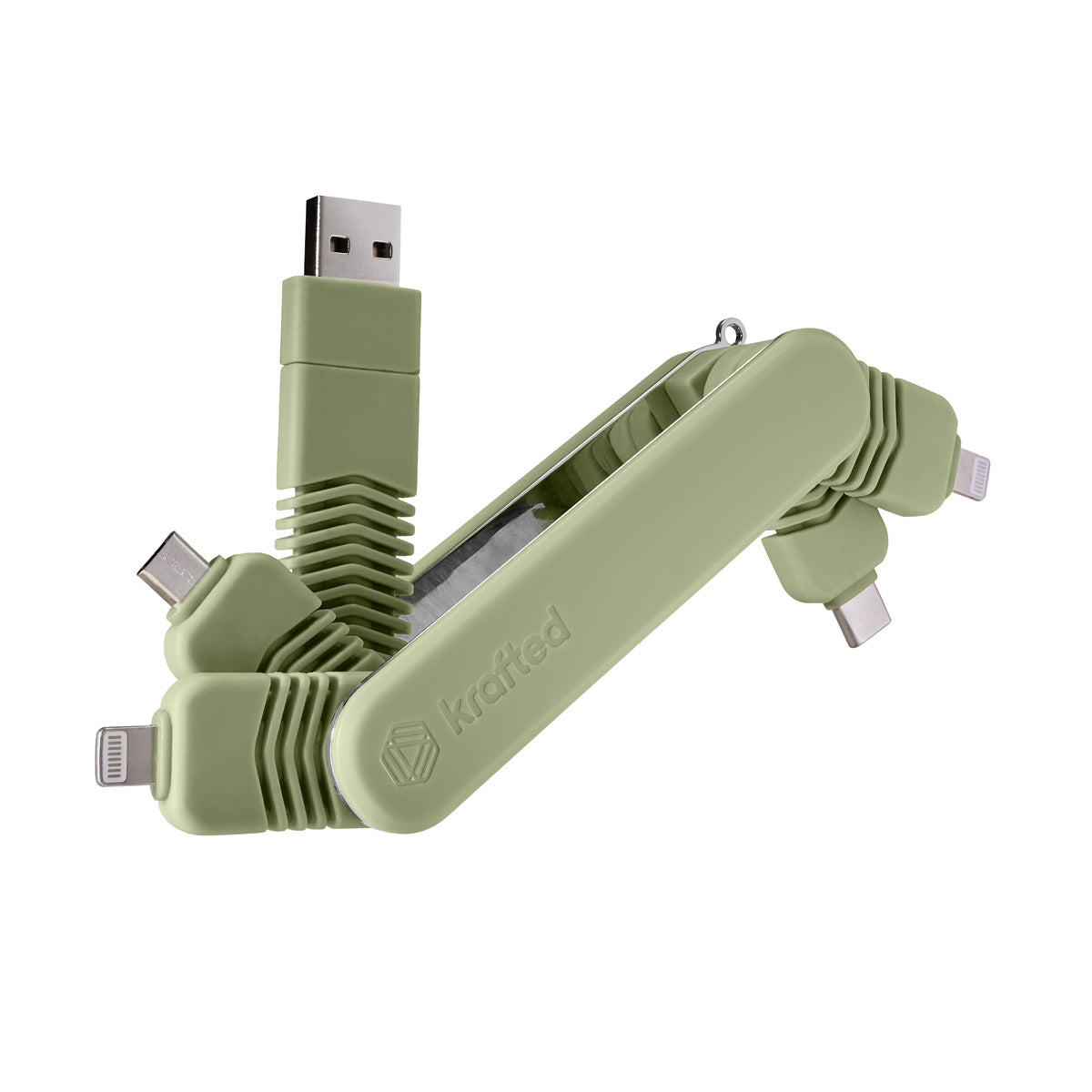 A green usb cable with a usb cable attached to itAI-generated content may be incorrect.