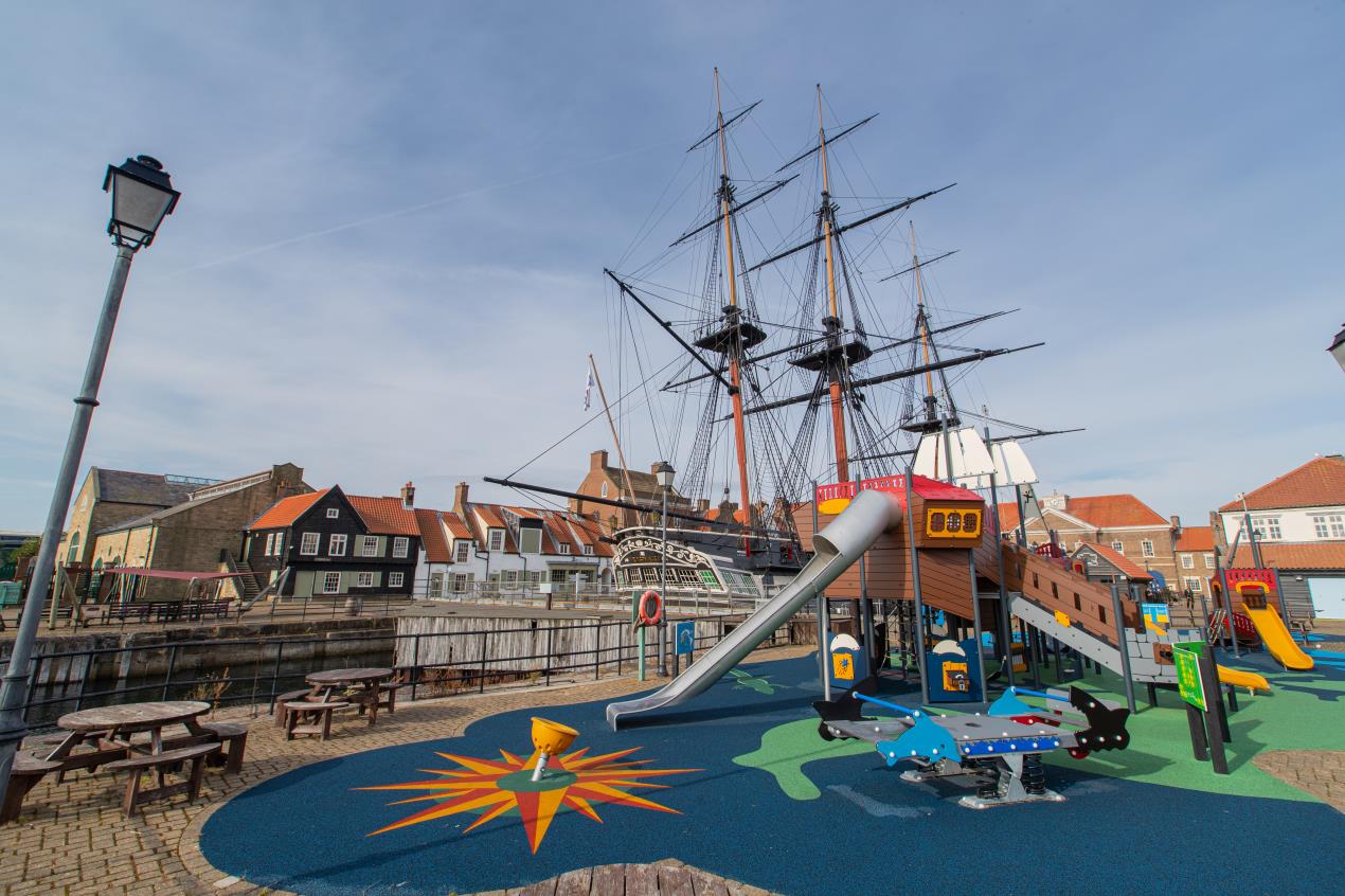 The playpark at the National Museum of the Royal Navy Hartlepool – Credit NMRN